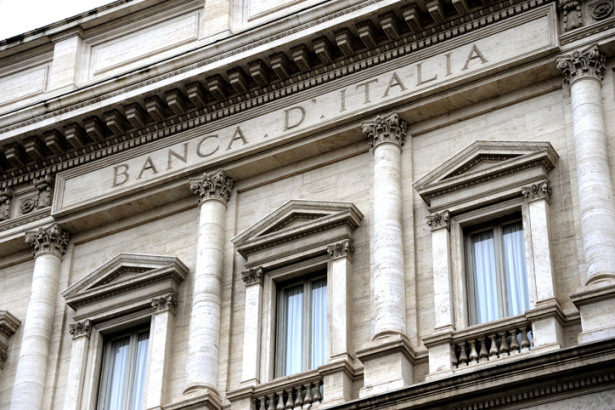 Facade of the Bank of Italy
