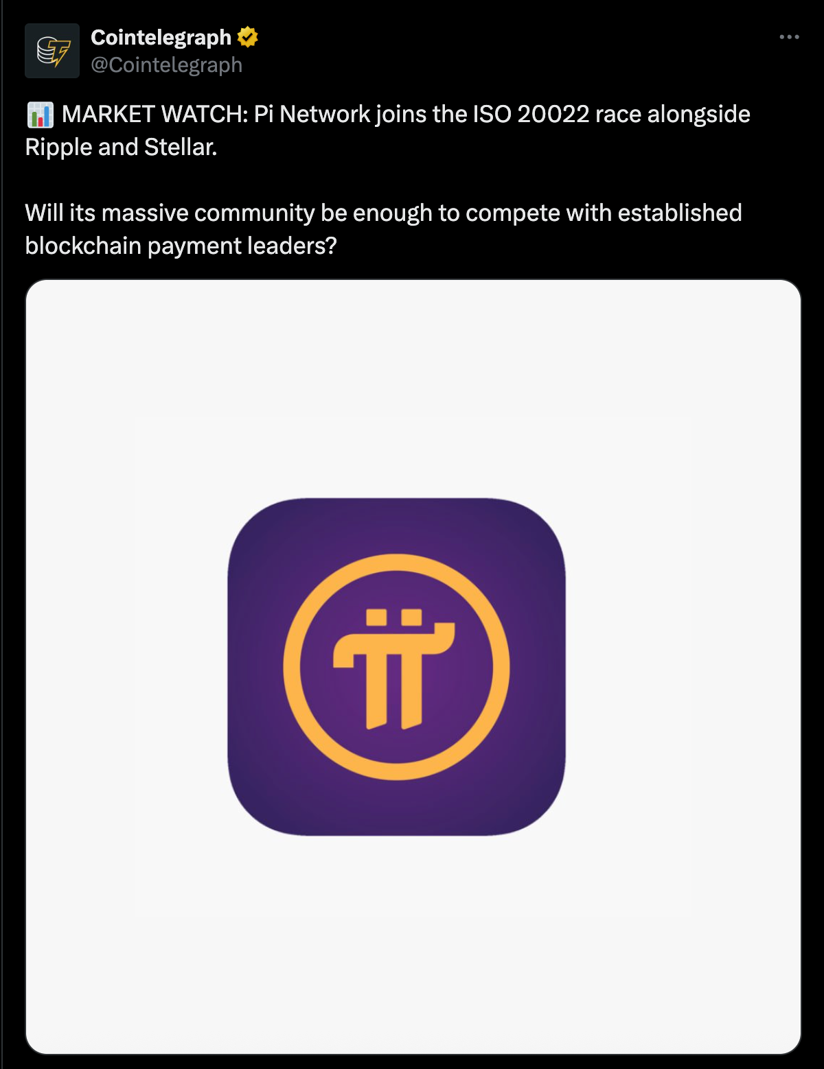 Pi Price News: Pi Recovers Amid ISO 20022 Integration Chatter – Can It Jump  Back to $1? | FXEmpire