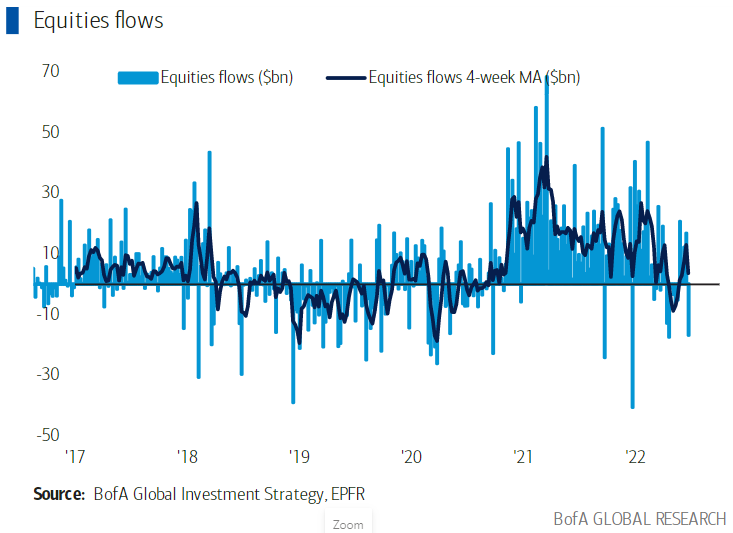 Bank of America chart on YTD fund flows