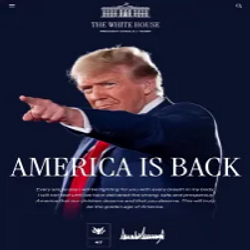 AMERICA IS BACK logo