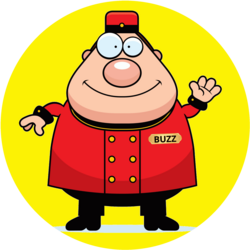Buzz The Bellboy logo