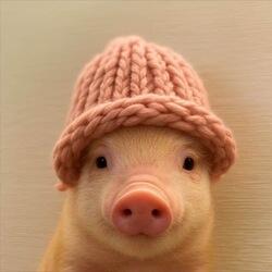 pig wif hat logo