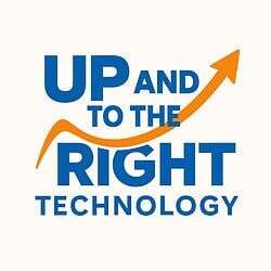UP AND TO THE RIGHT logo