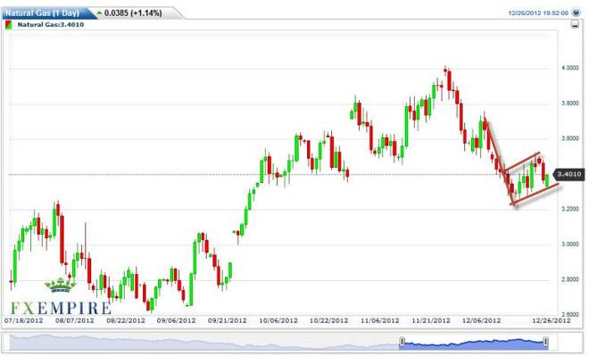 Natural Gas Forecast December 27, 2012, Technical Analysis