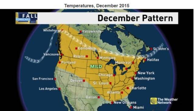 December 2015 Temperature Forecast