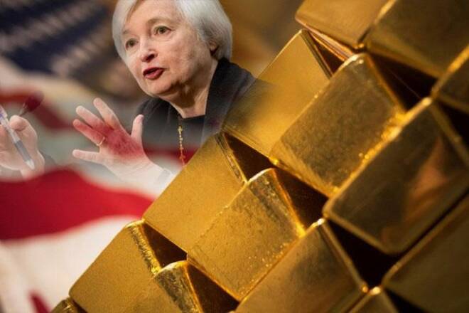 Weak Dollar, Falling Treasury Bond Yields Boost Gold Over 1 Percent