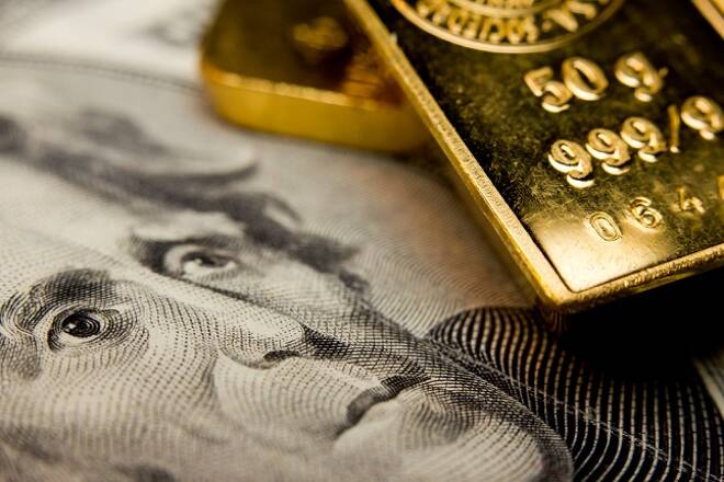 Gold reached a four week high on Monday