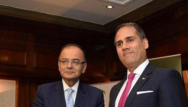 Arun Jaitley, India Finance Minister & Alpesh Patel
