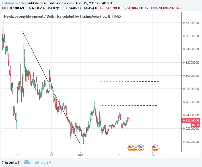 XEM/USD 1H Chart