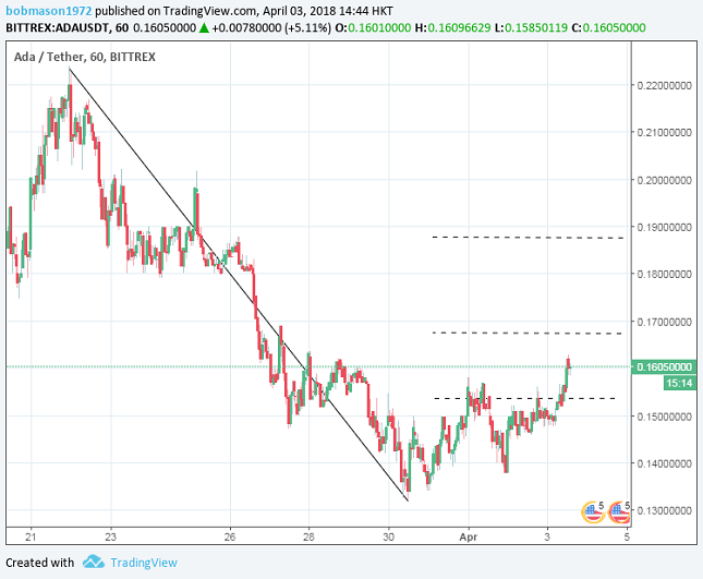 Cardano 1H Chart