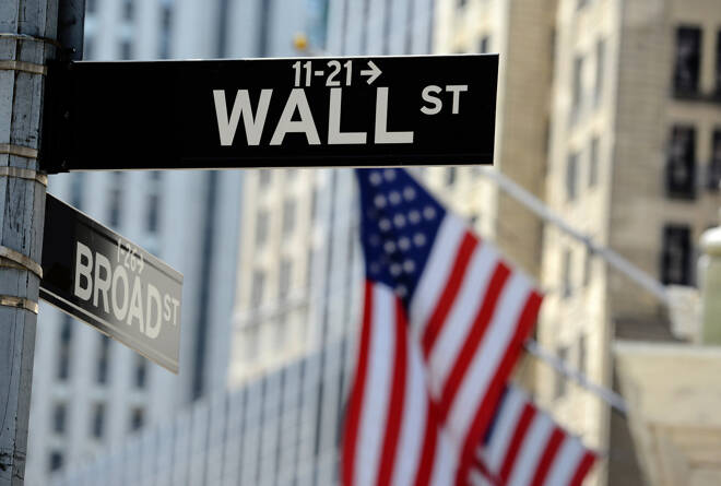 Wall Street sign, downtown Manhattan, New York City