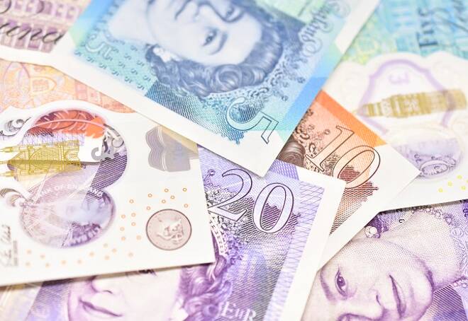 Close Up/Macro Study of Various British Sterling Paper and Polymer Bank Notes