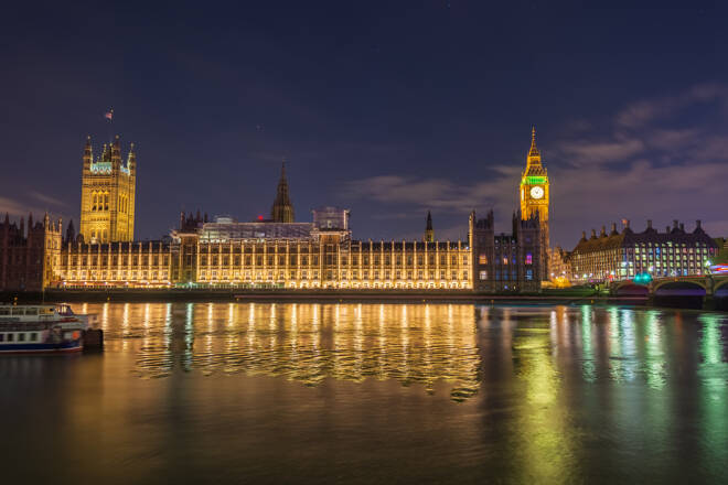 Houses of parliament in London