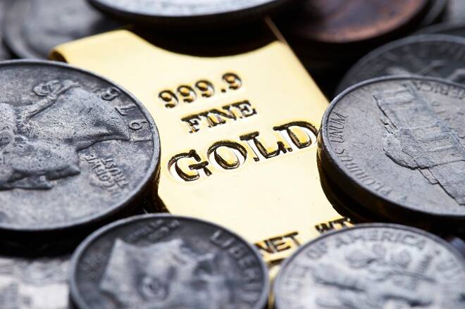 Gold bar, Silver coins