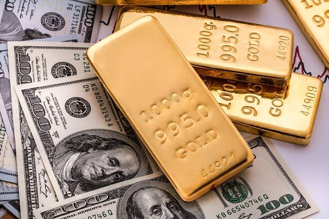 Fine gold bars and bullion