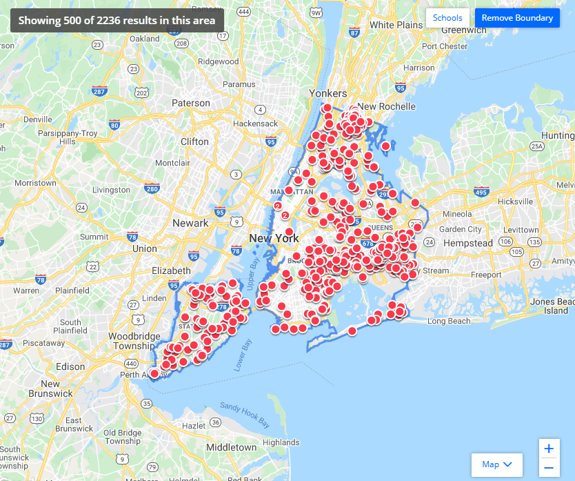 Current New York Foreclosure Map