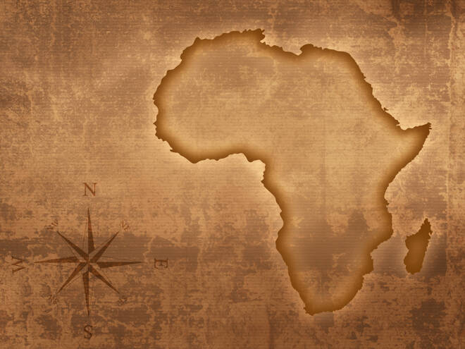 Old style Africa map