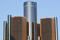 General Motors Headquarters - General Motors Headquarters in Detroit Skyline