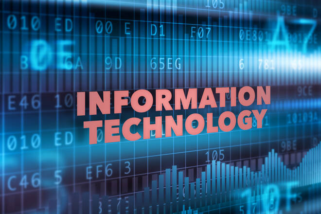 Information technology concept background