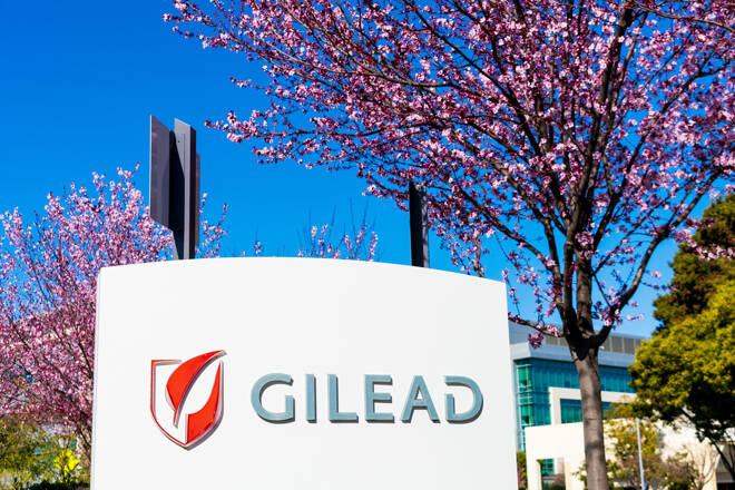 Gilead sign at headquarters in Silicon Valley. Gilead Sciences, Inc. is an American biotechnology company that researches, develops and commercializes drugs