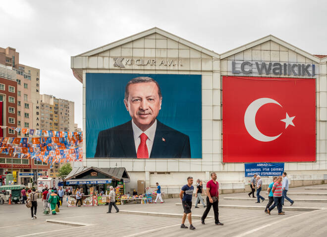 Poster of Turkish Prime Minister Recep Tayyip Erdogan