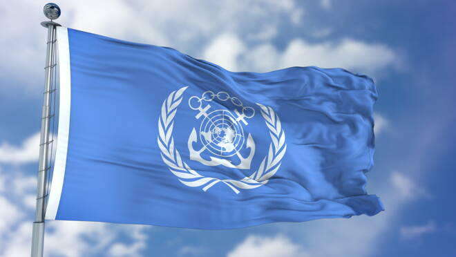 International Maritime Organization IMO Waving Flag