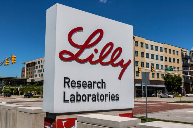 Indianapolis - Circa June 2017: Eli Lilly and Company World Headquarters. Lilly makes Medicines and Pharmaceuticals