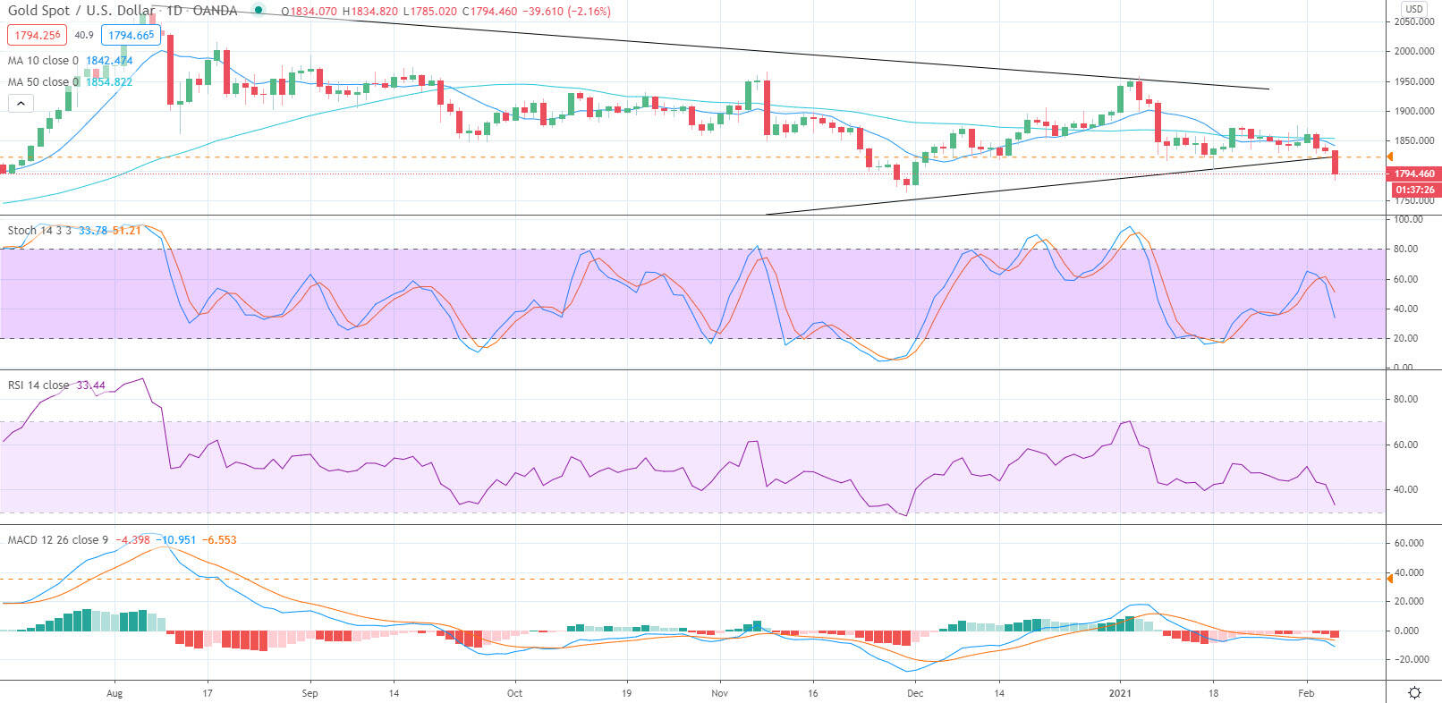 Gold Price Prediction - Prices Tumble Slicing Through Support