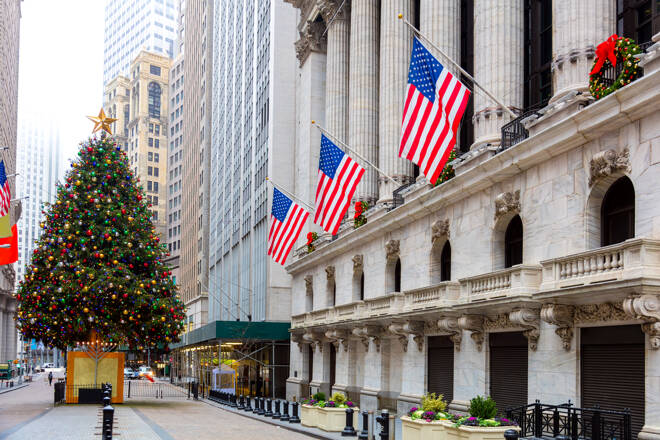 Famous Wall Street in New York City, NYC, USA