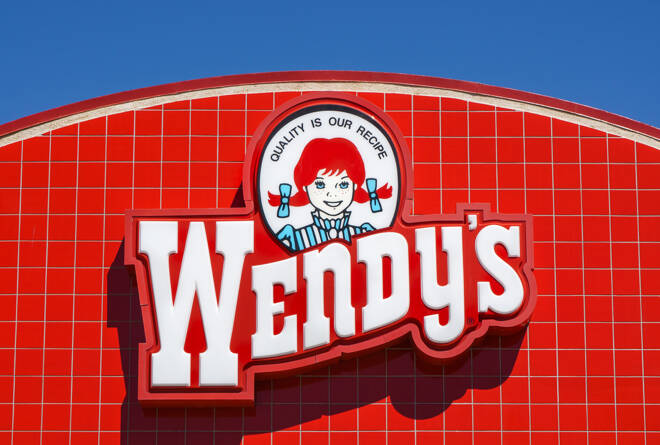 Wendy's Restaurant Exterior and Sign