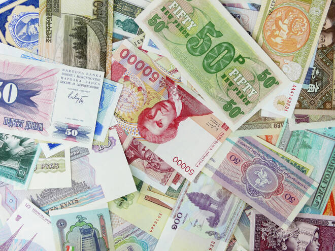 various currencies