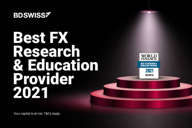 BDSwiss wins “Best Research and Education Provider” at the World Finance 2021 Forex Awards