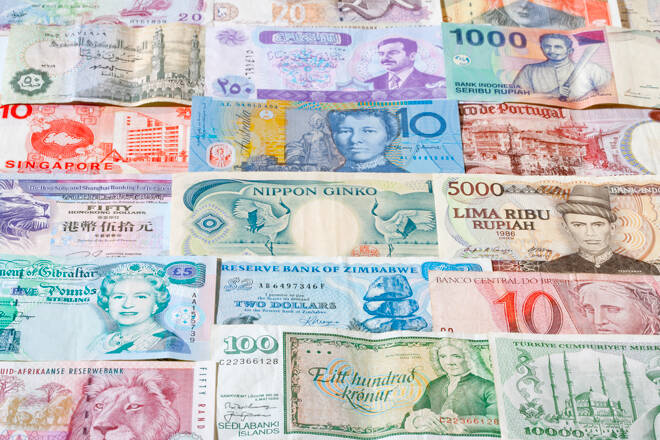 collection of various currencies from countries around the world