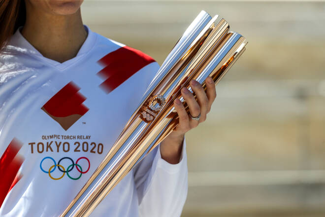 Olympic Flame handover ceremony for the Tokyo 2020 Summer Olympi