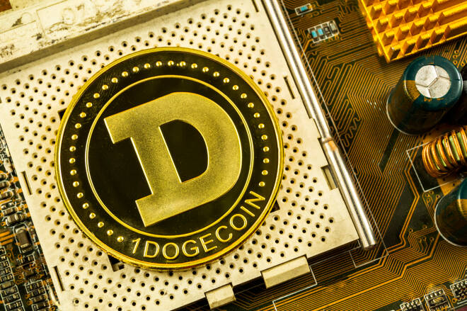 Dogecoin Tests Support At $0.2190 While Bitcoin Slips Below $45,000