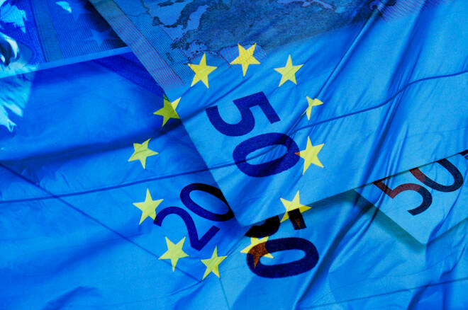 Euro Volatile Near 50 Day EMA