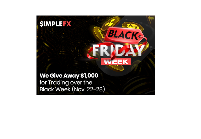 SimpleFX Give Away $1,000 in BTC Just for Trading Over the Black Week