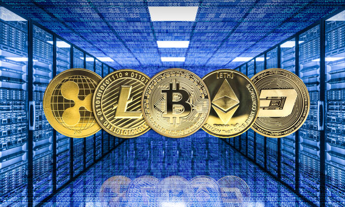 crypto currency mining concept