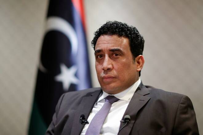 Head of the Libyan Presidential Council Mohamed al-Menfi attends interview with Reuters