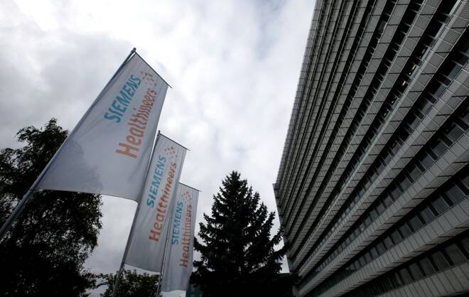 Siemens Healthineers headquarters is pictured in Erlangen