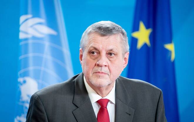 Germany's Maas, U.N. envoy Kubis hold news conference after meeting on Libya