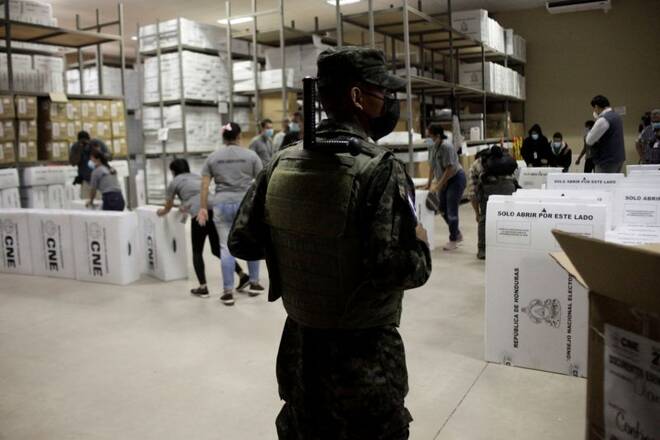 Honduras begins the distribution of voting materials ahead of general election, in Tegucigalpa