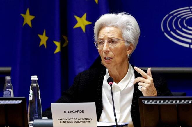 European Central Bank President Christine Lagarde in Brussels, Belgium
