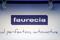 French car parts supplier Faurecia's logo is seen during the company's investor day in Paris