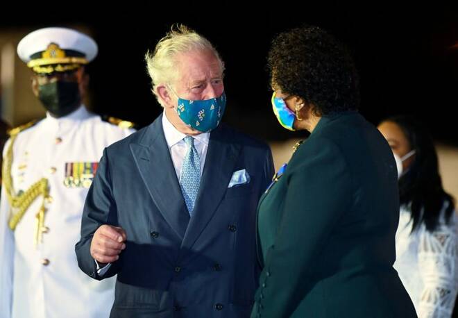 Prince Charles arrives in Barbados to celebrate the creation of a republic