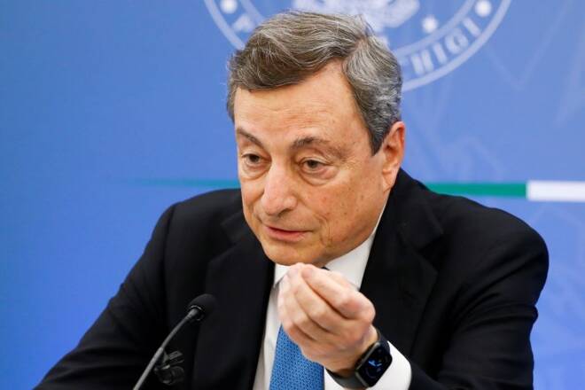 Italian PM Draghi holds news conference in Rome