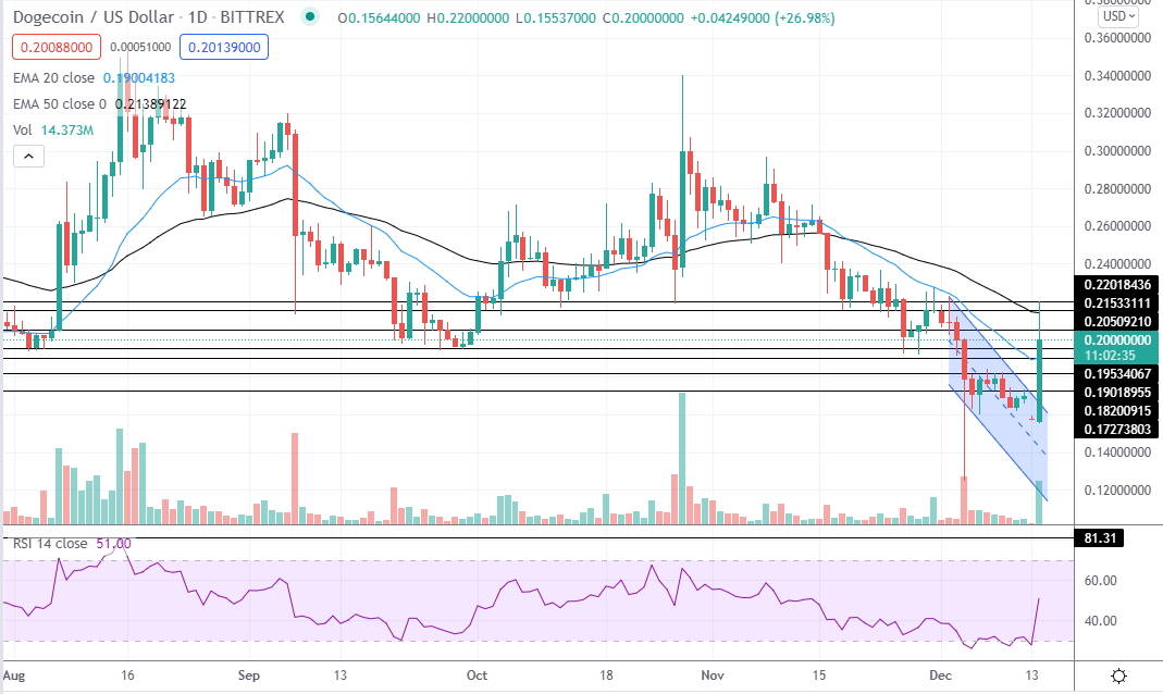 dogecoin december 14 2021