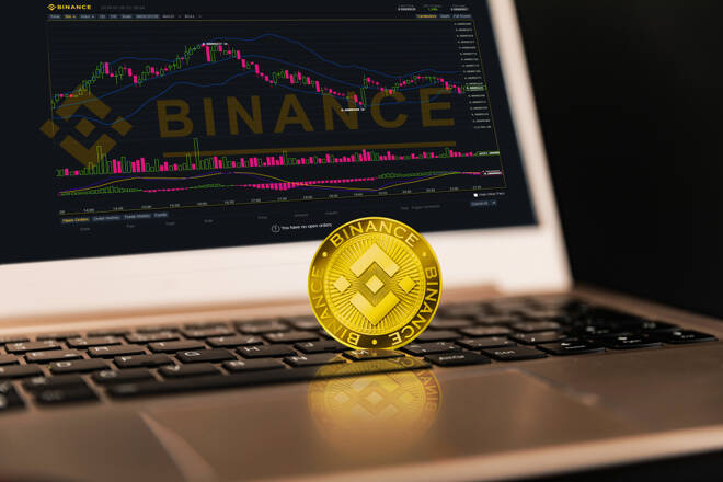 Binance,Is,A,Finance,Exchange,Market.,Crypto,Currency,Background,Concept.