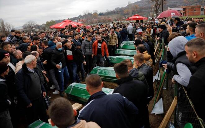 Funeral of Bulgaria bus crash victims in North Macedonia
