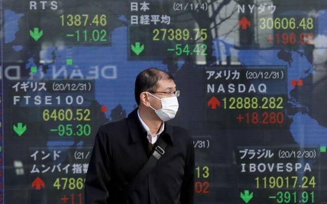First trading day of stock market in Tokyo